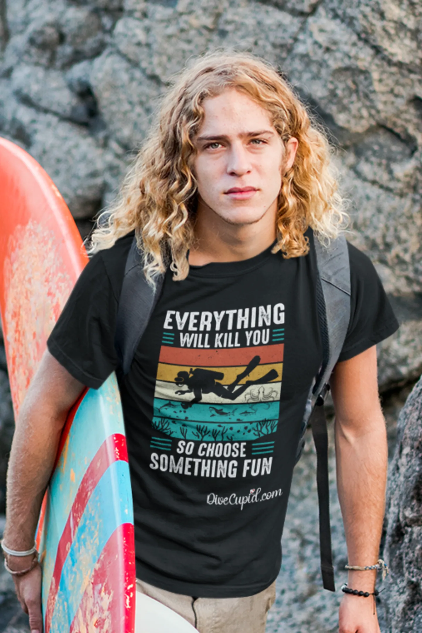 "Everything will kill you . . . "  Fitted T-shirt