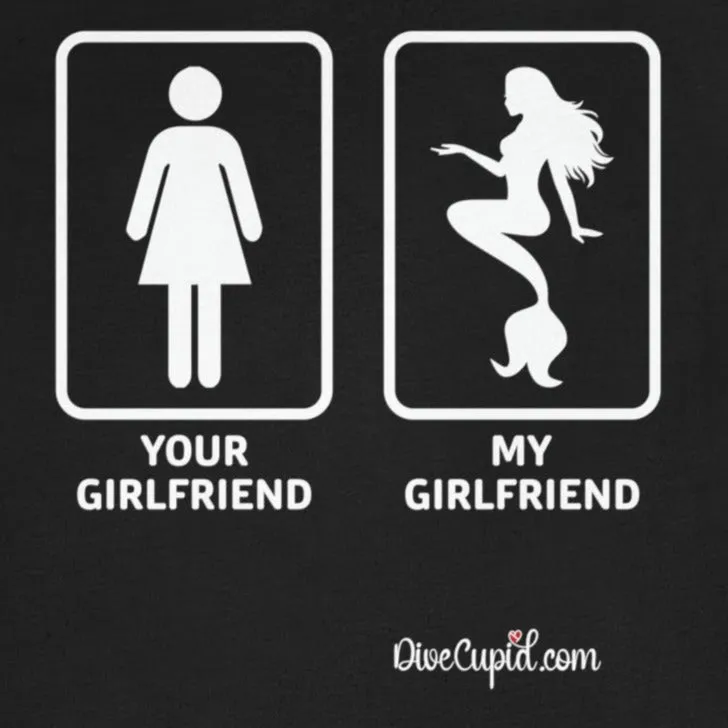 "Girlfriend"  Fitted T-shirt