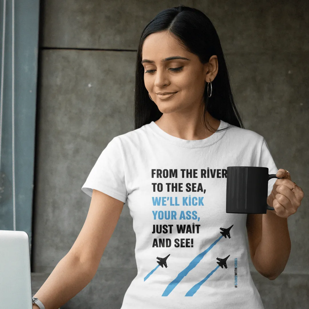 "Kick Ass" White Custom T-Shirt for Women