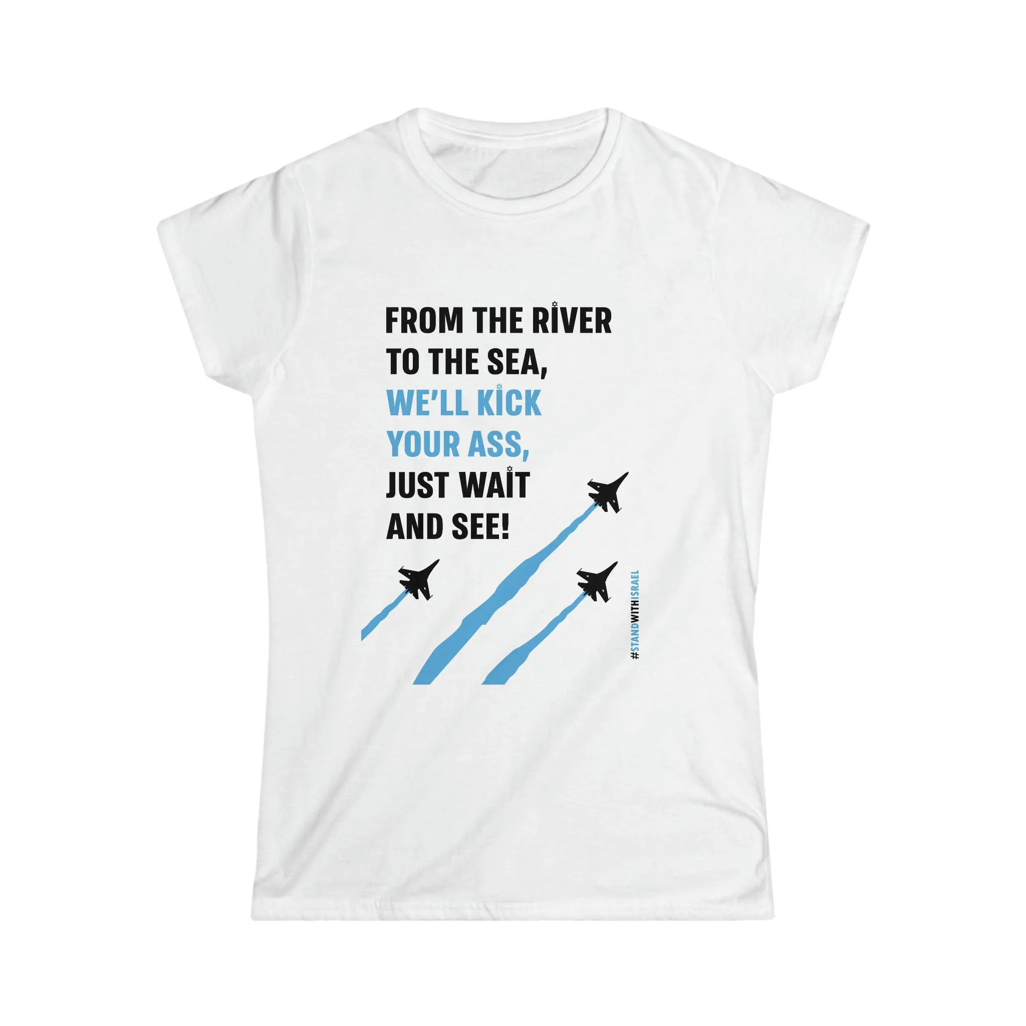 "Kick Ass" White Custom T-Shirt for Women