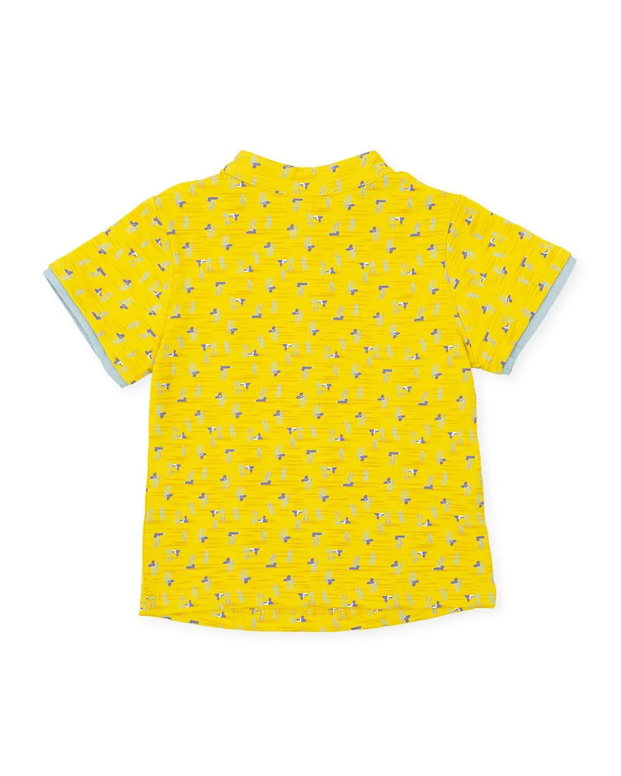 "Luan" Yellow Shirt & Sage Green Shorts