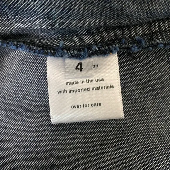 Rachel Comey Ruffle Jeans Sz 4 Revel Wide Leg Boho Rigid Denim Pants 90s Y2K