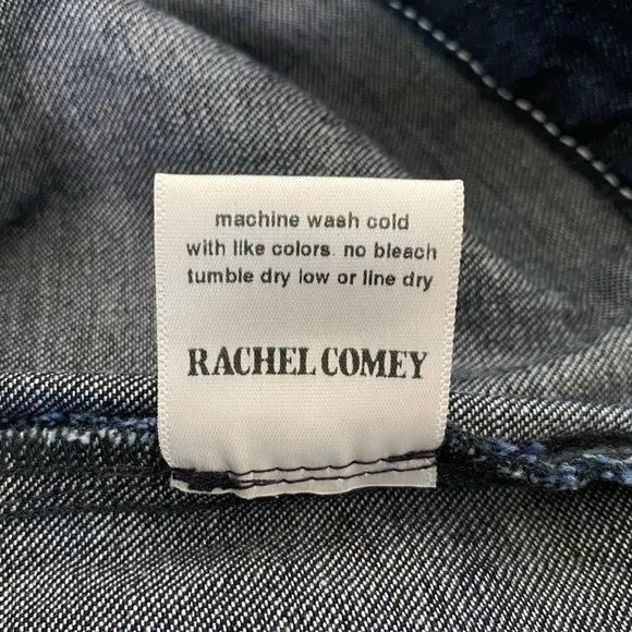 Rachel Comey Ruffle Jeans Sz 4 Revel Wide Leg Boho Rigid Denim Pants 90s Y2K