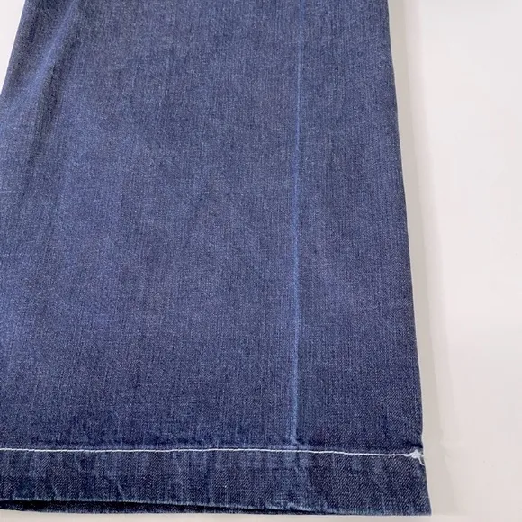 Rachel Comey Ruffle Jeans Sz 4 Revel Wide Leg Boho Rigid Denim Pants 90s Y2K
