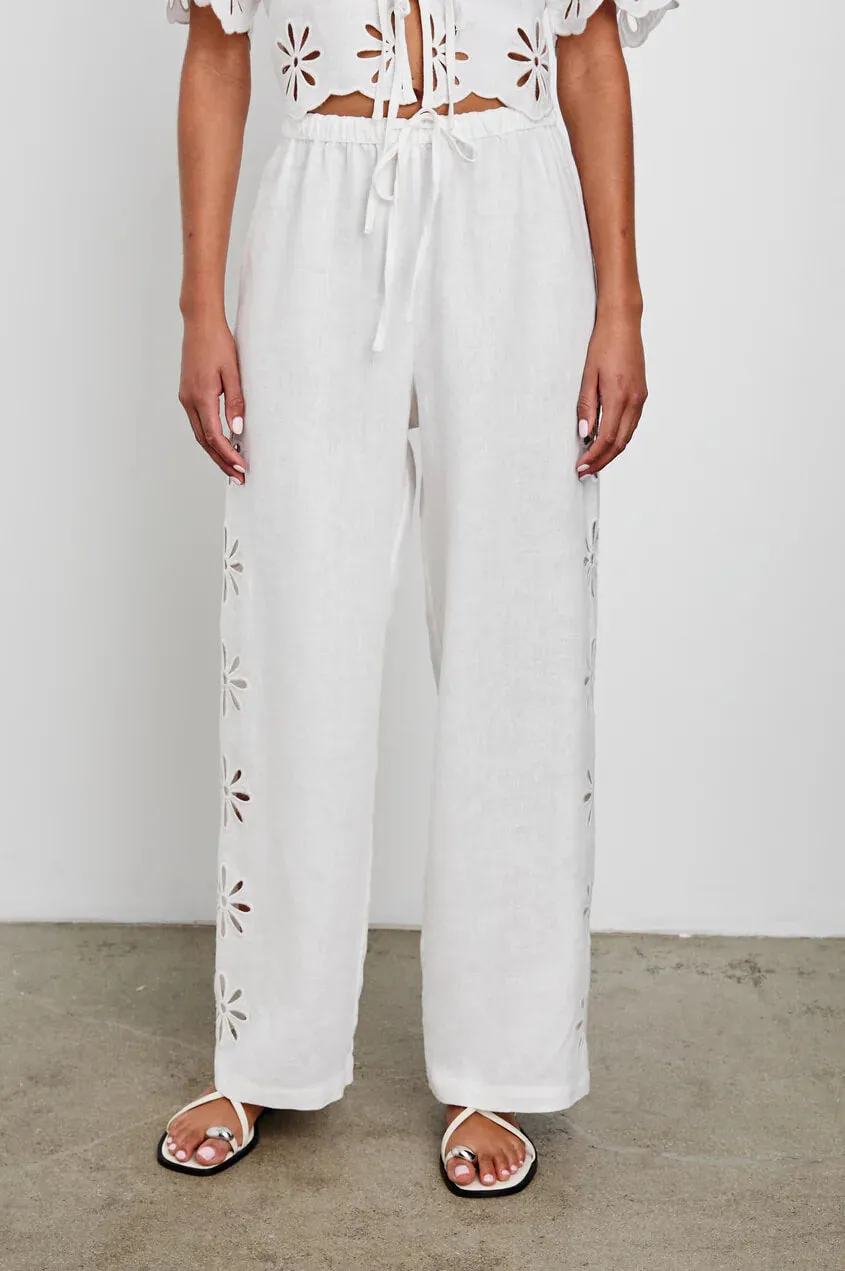 Rails - Emmie Pant in white Eyelet