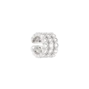 Rebecca Silver Pave Cuff