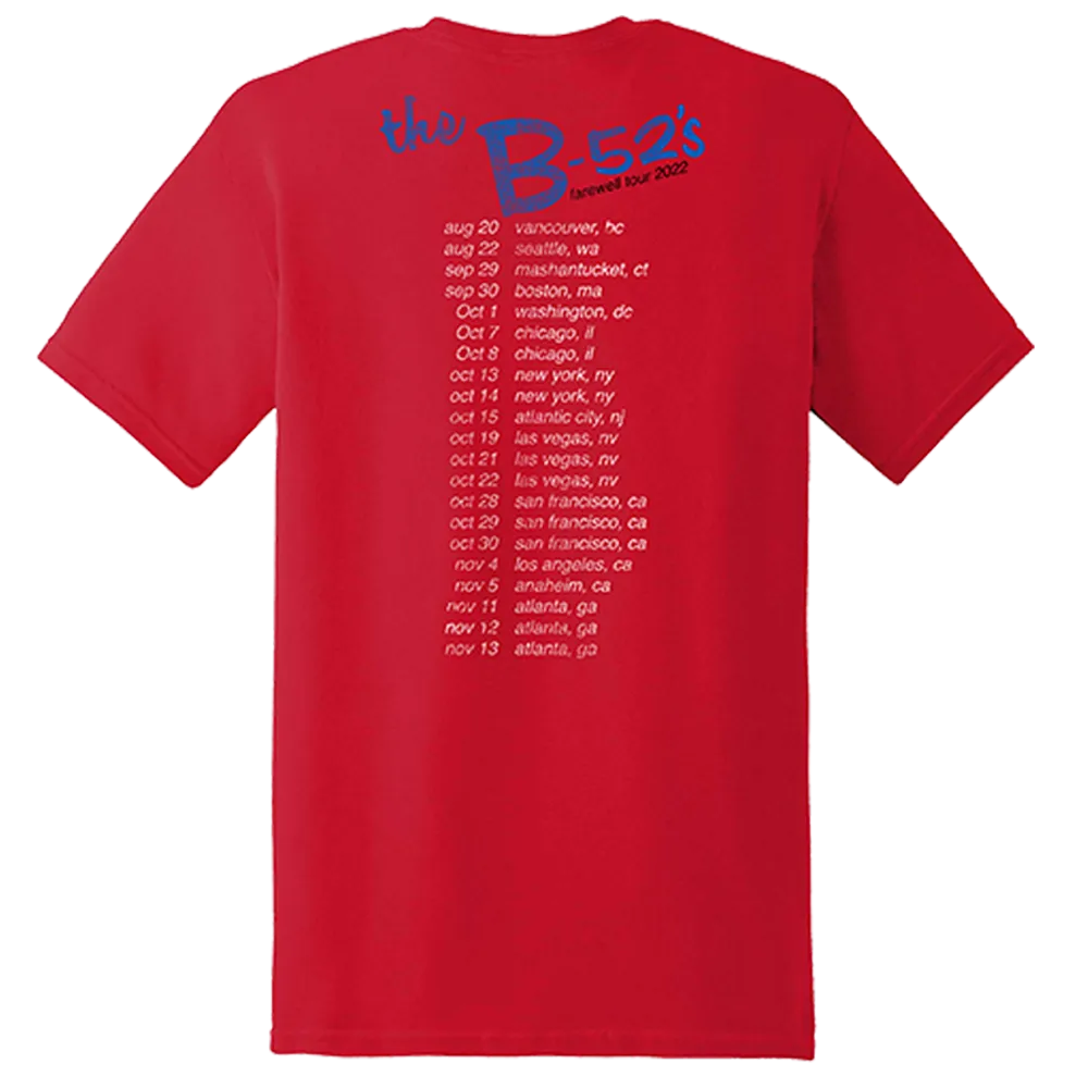 Red Wild Planet Tour Tee