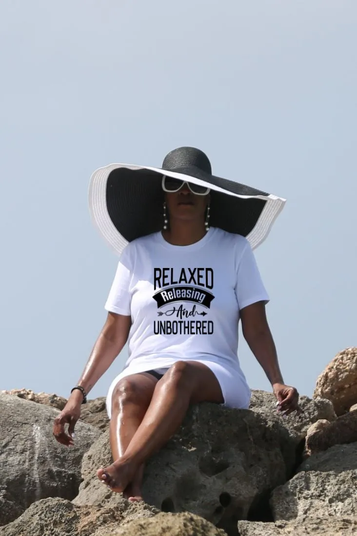 Relaxed Releasing and Unbothered Organic Cotton T-Shirt Dress
