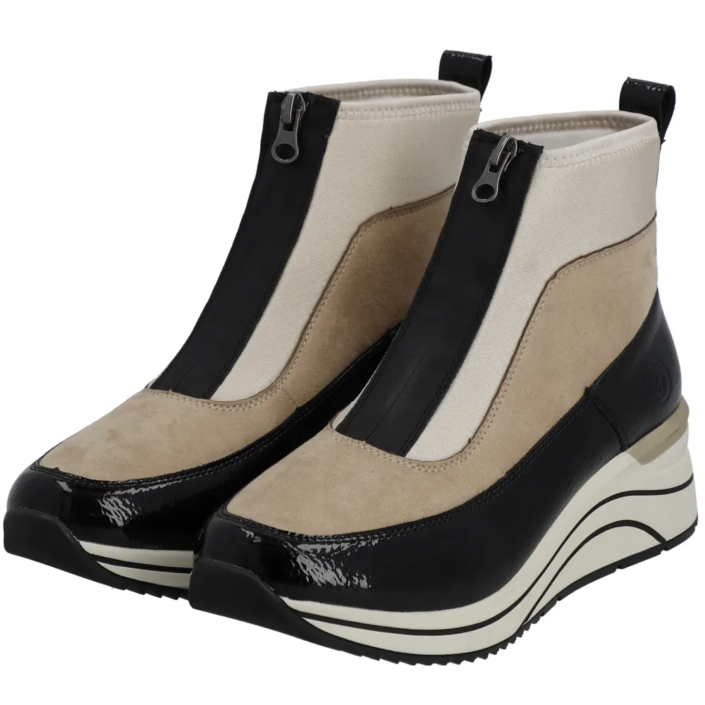 Remonte D0T71-60 (Ebony) Perlcreme Ankle Boots