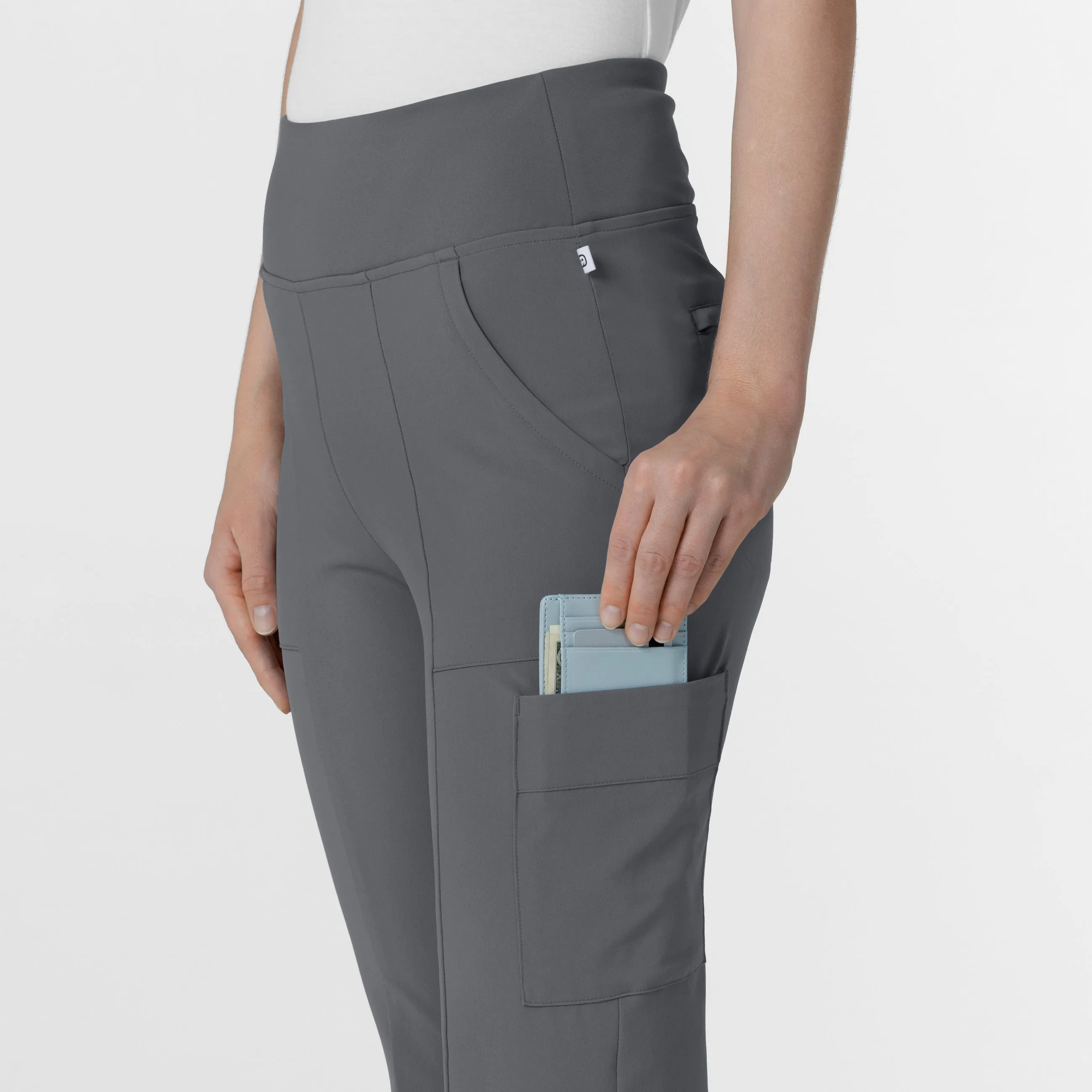 RENEW 5534 Cargo Flare Scrub Pants Pewter