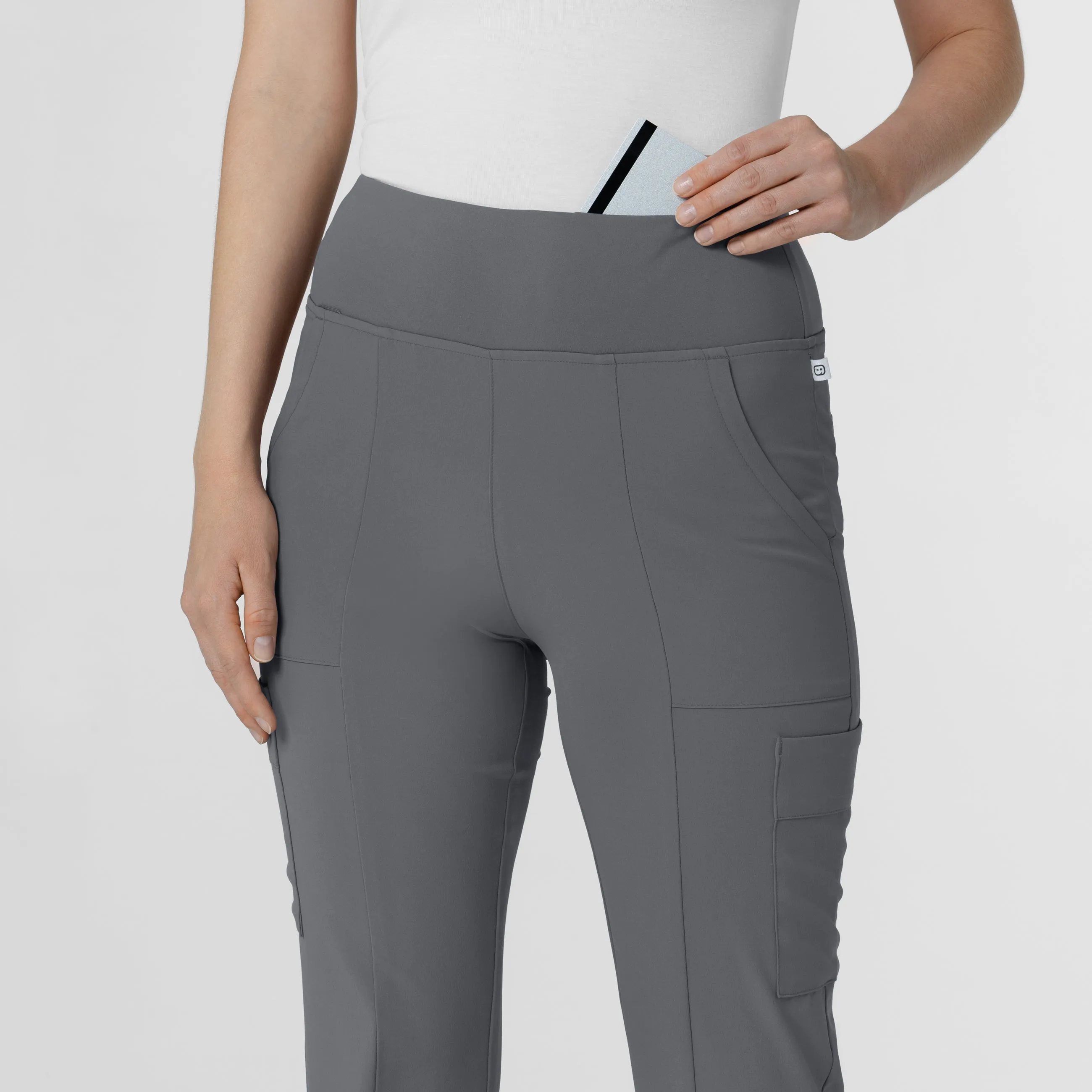 RENEW 5534 Cargo Flare Scrub Pants Pewter