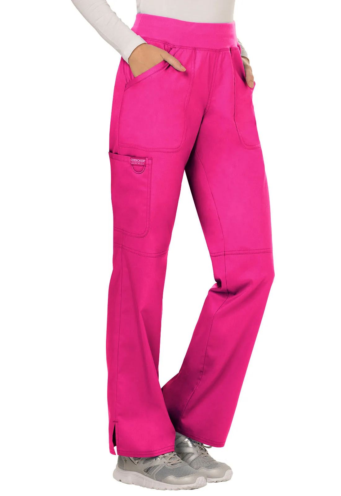 Revolution WW110 Mid Rise Straight Leg Pull-on Pants Electric Pink
