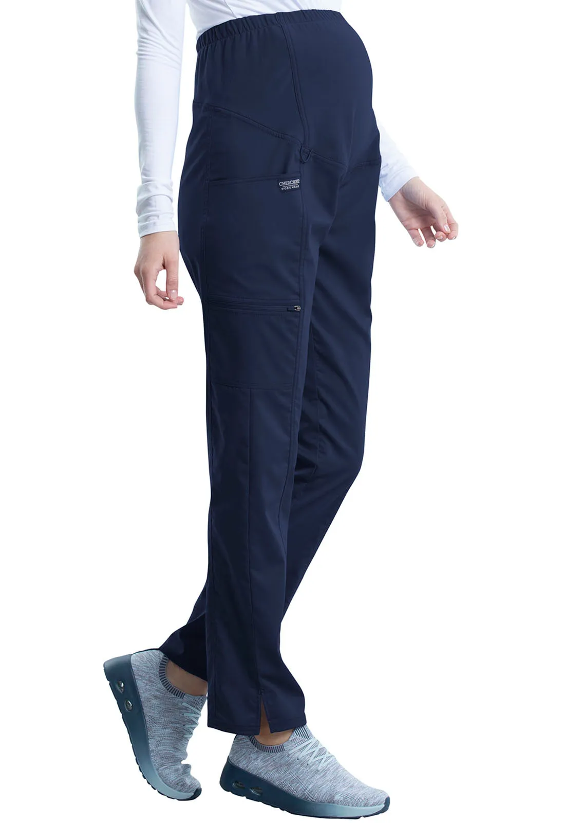 Revolution WW155 Maternity Straight Leg Pants Navy