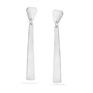 RHODIUM  STUD  EARRINGS #SWR-CP5587 RHO (FF13)