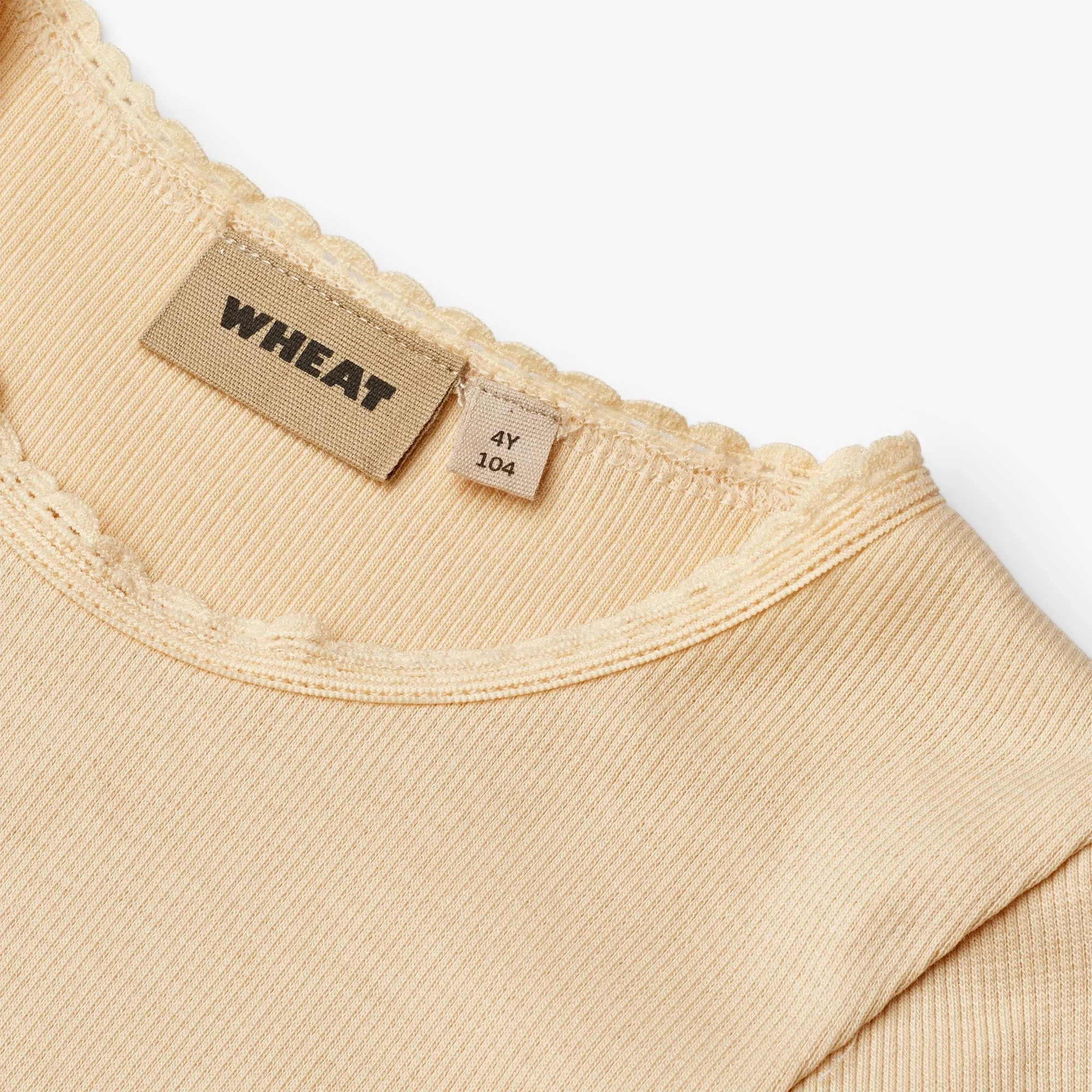 Rib T-shirt S/S Katie - macadamia