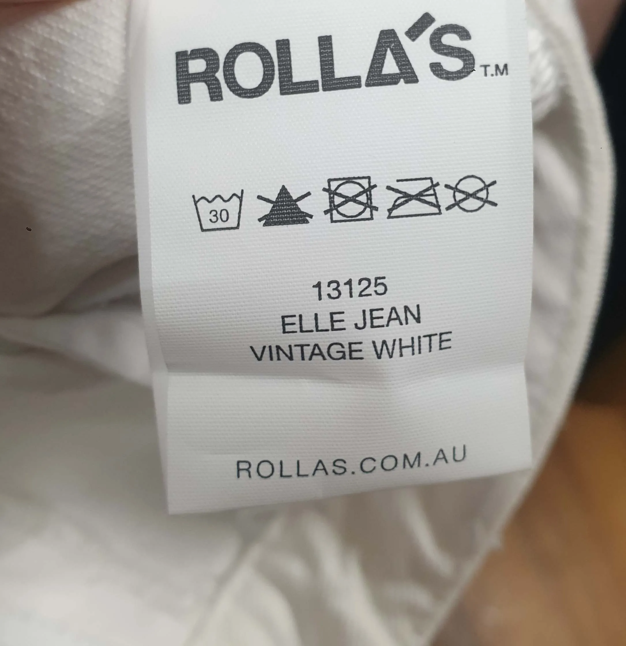 Rolla's vintage white straight leg pants size 28/10