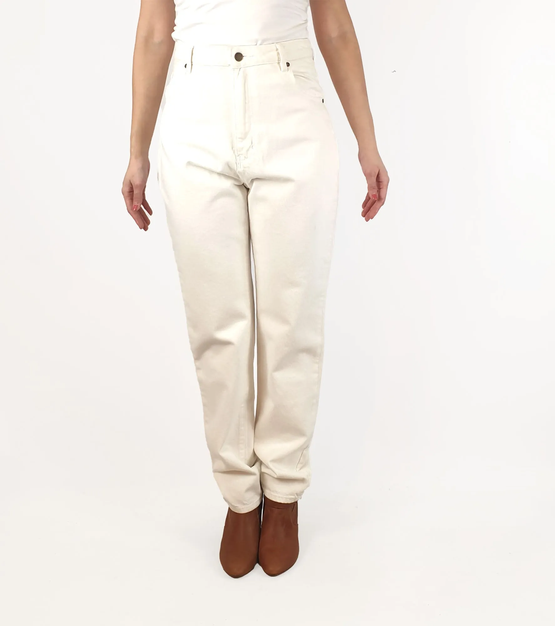 Rolla's vintage white straight leg pants size 28/10