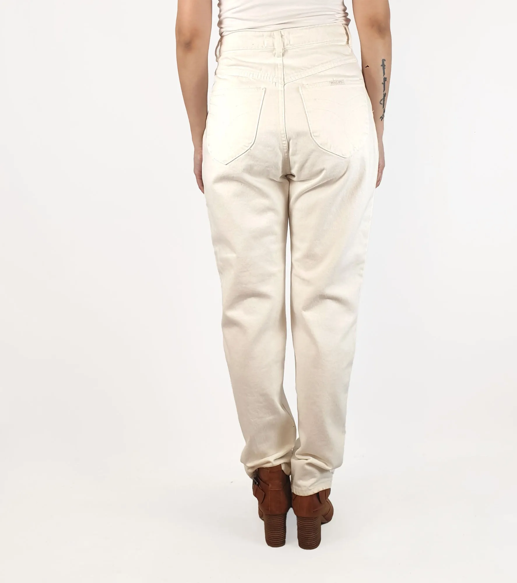 Rolla's vintage white straight leg pants size 28/10