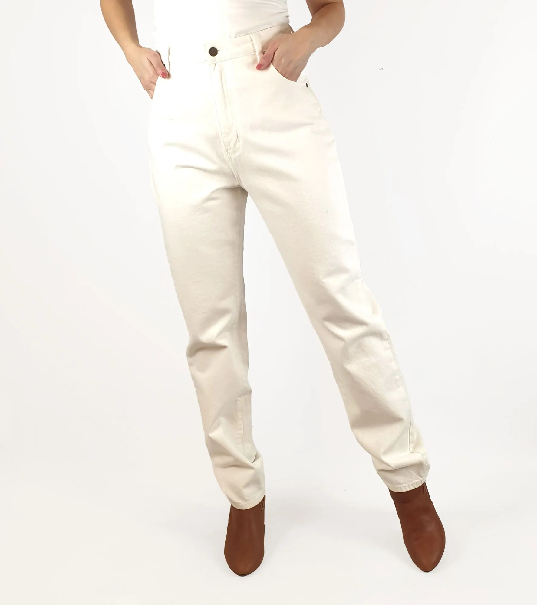 Rolla's vintage white straight leg pants size 28/10