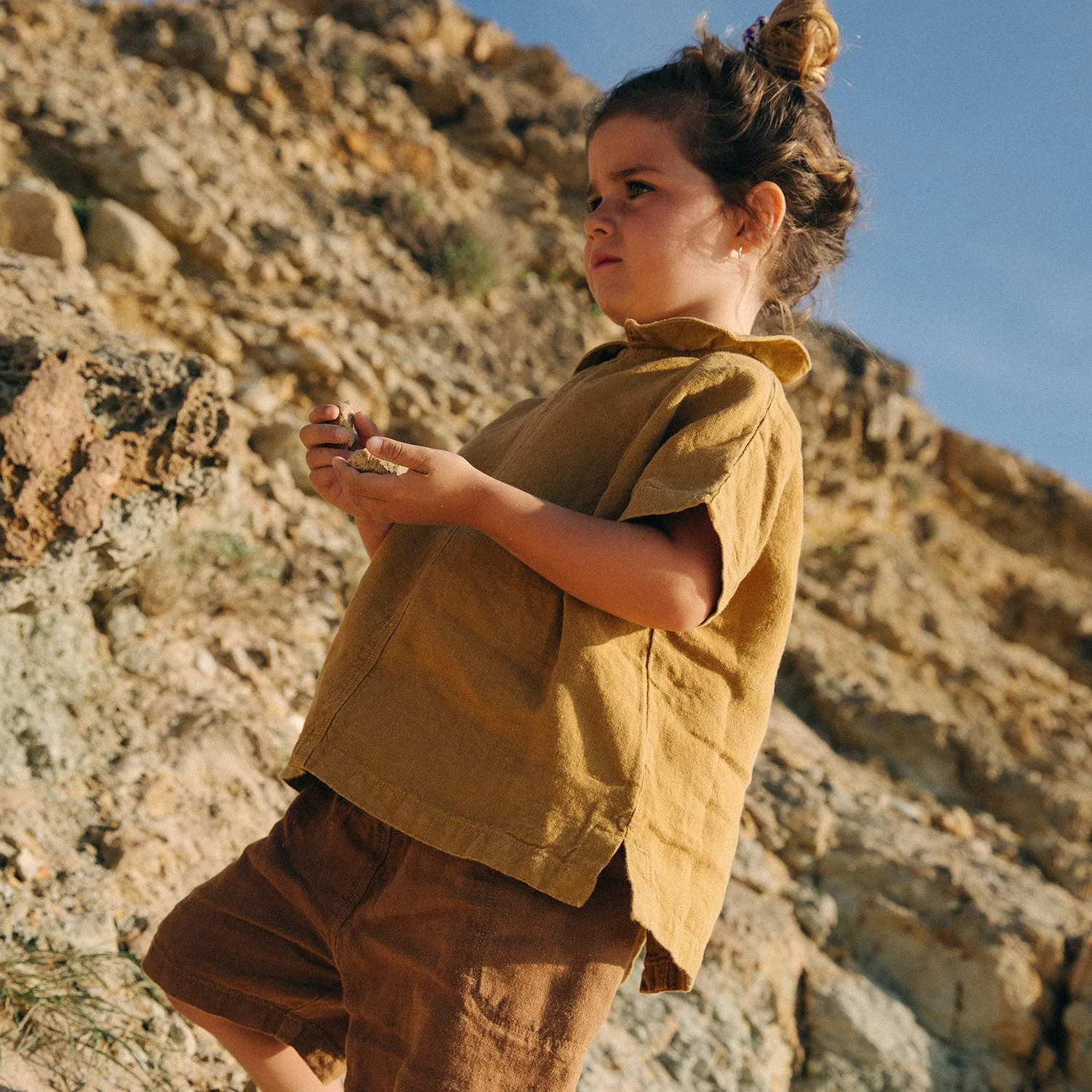 Rowan Shorts - Linen - Hazelnut