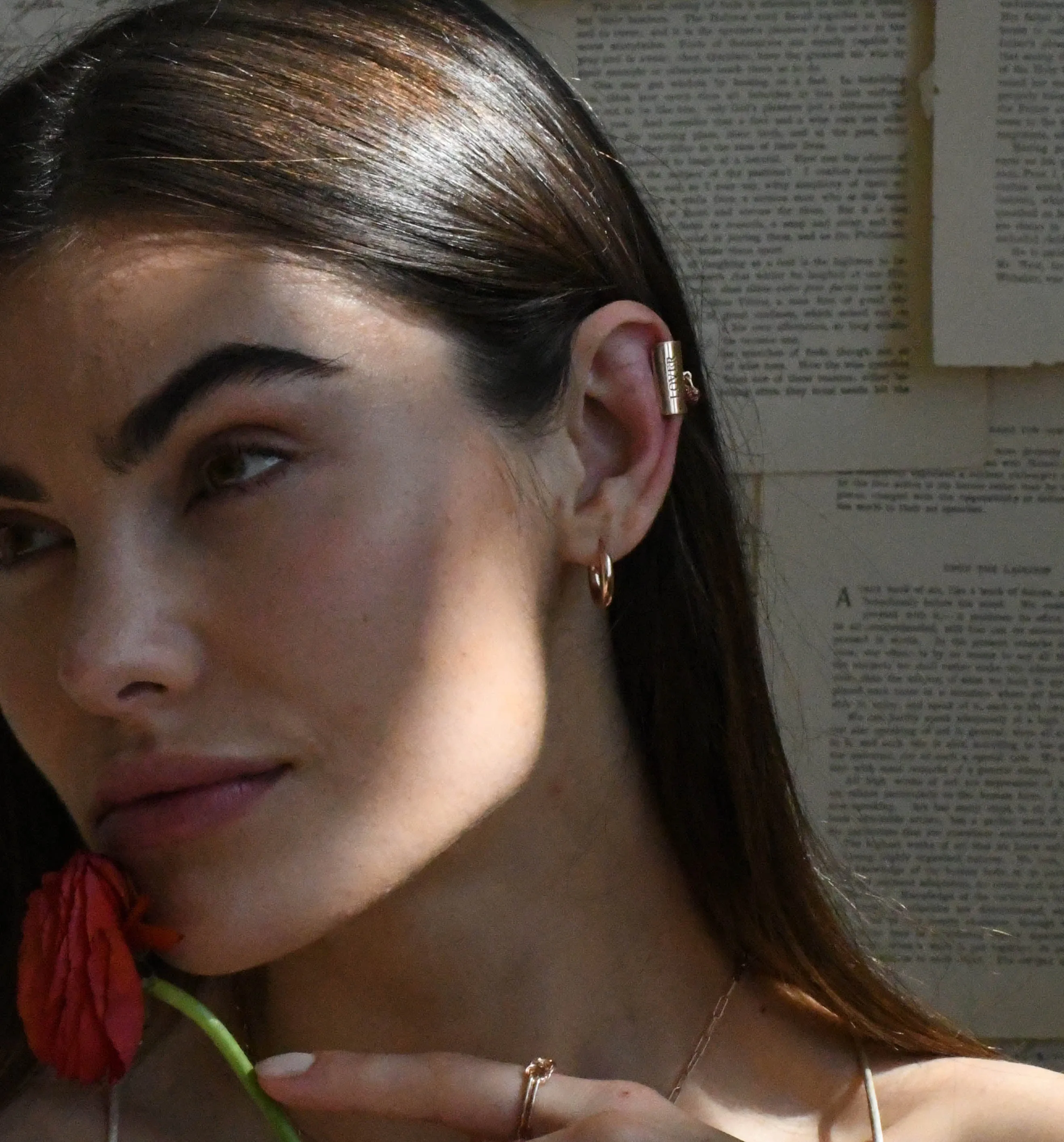 Ruby Ear Cuff
