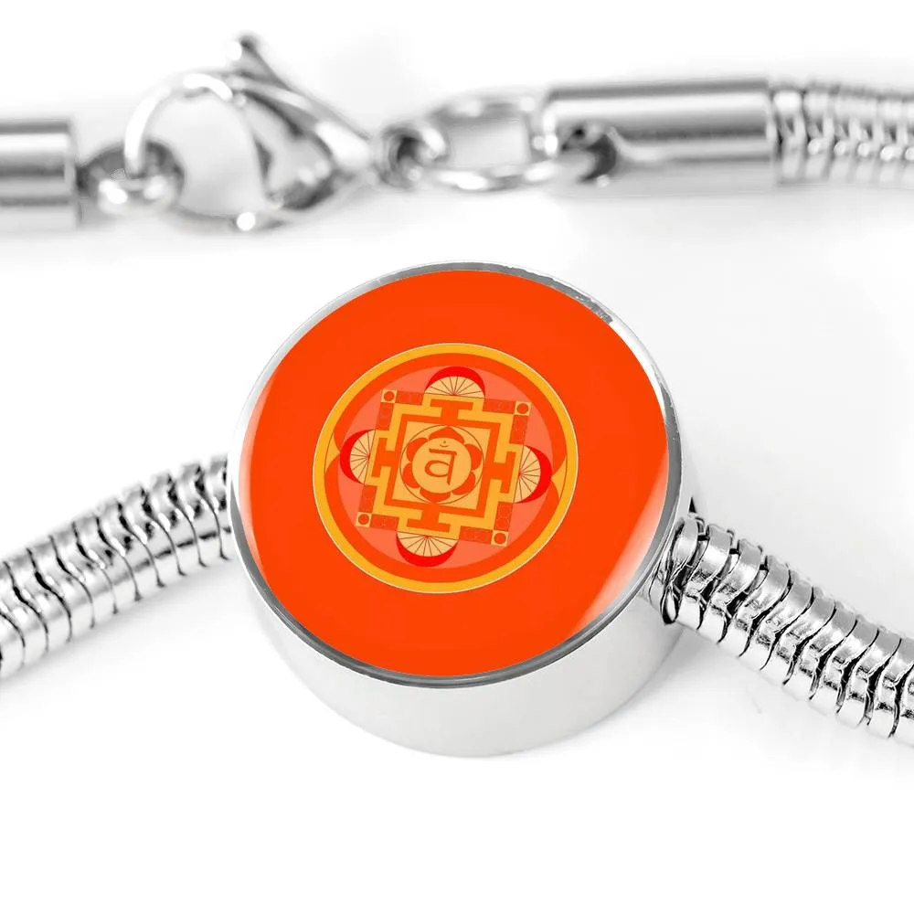 Sacral (Second) Chakra Charm & Bracelet