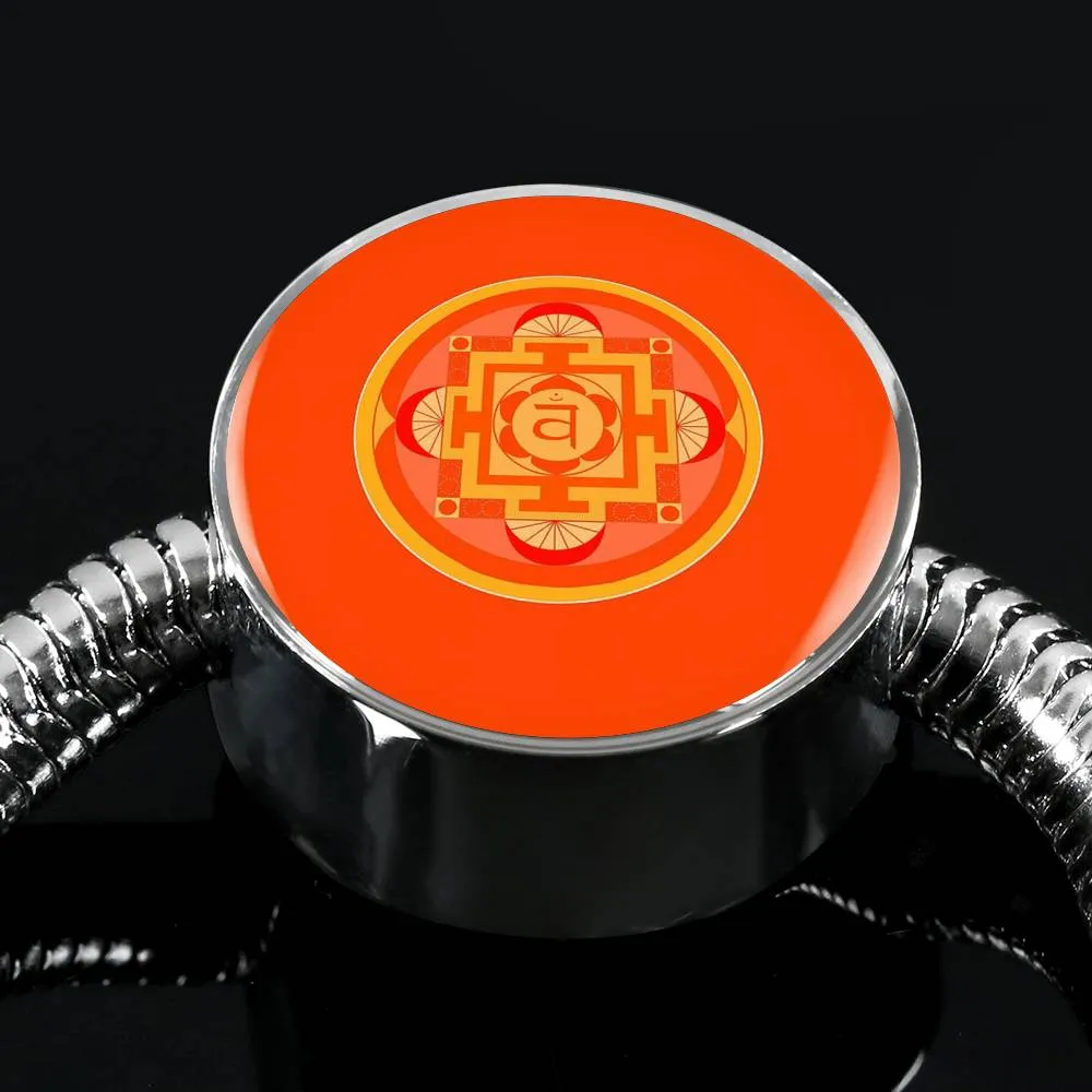 Sacral (Second) Chakra Charm & Bracelet