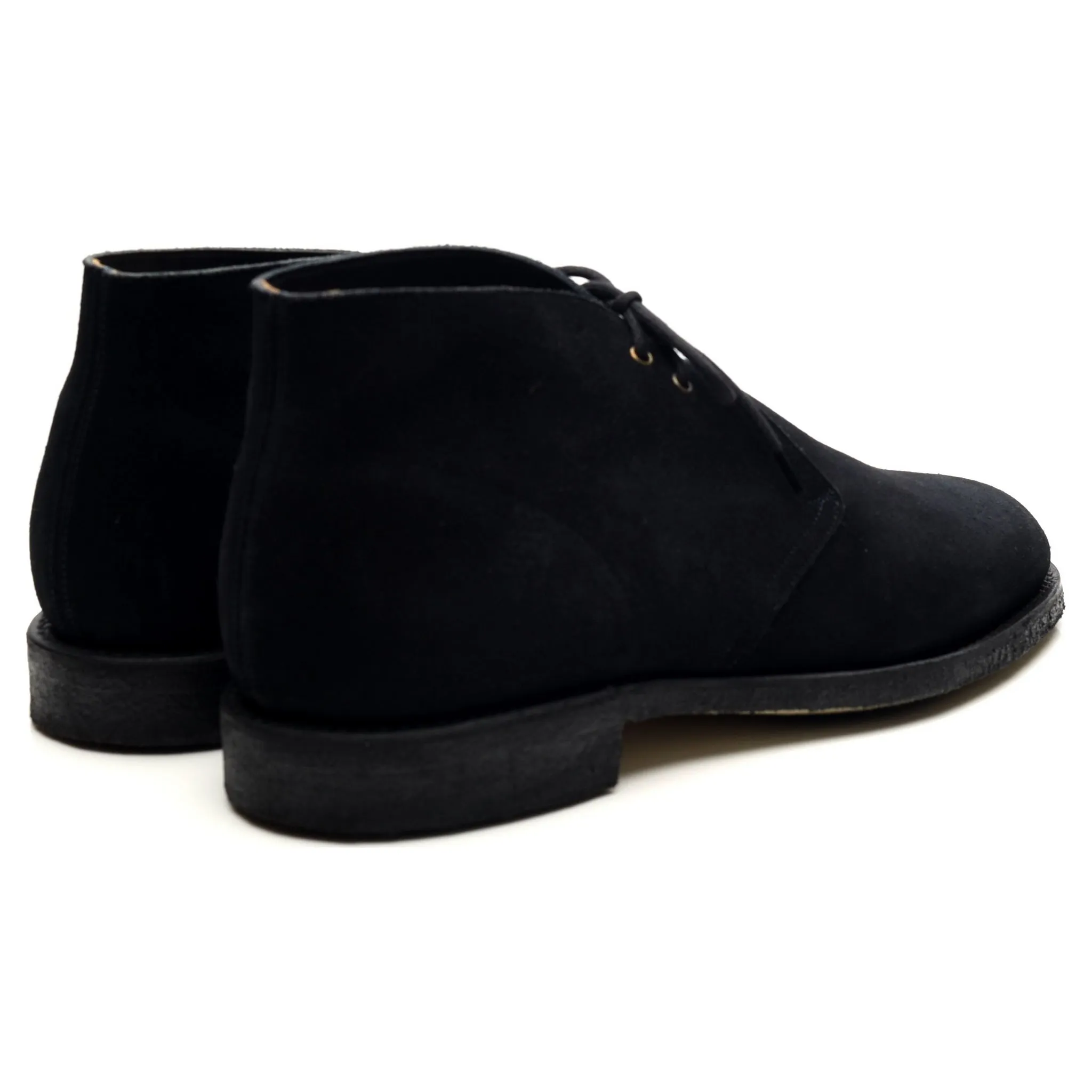 'Sahara' Black Suede Chukka Boots UK 8.5 F