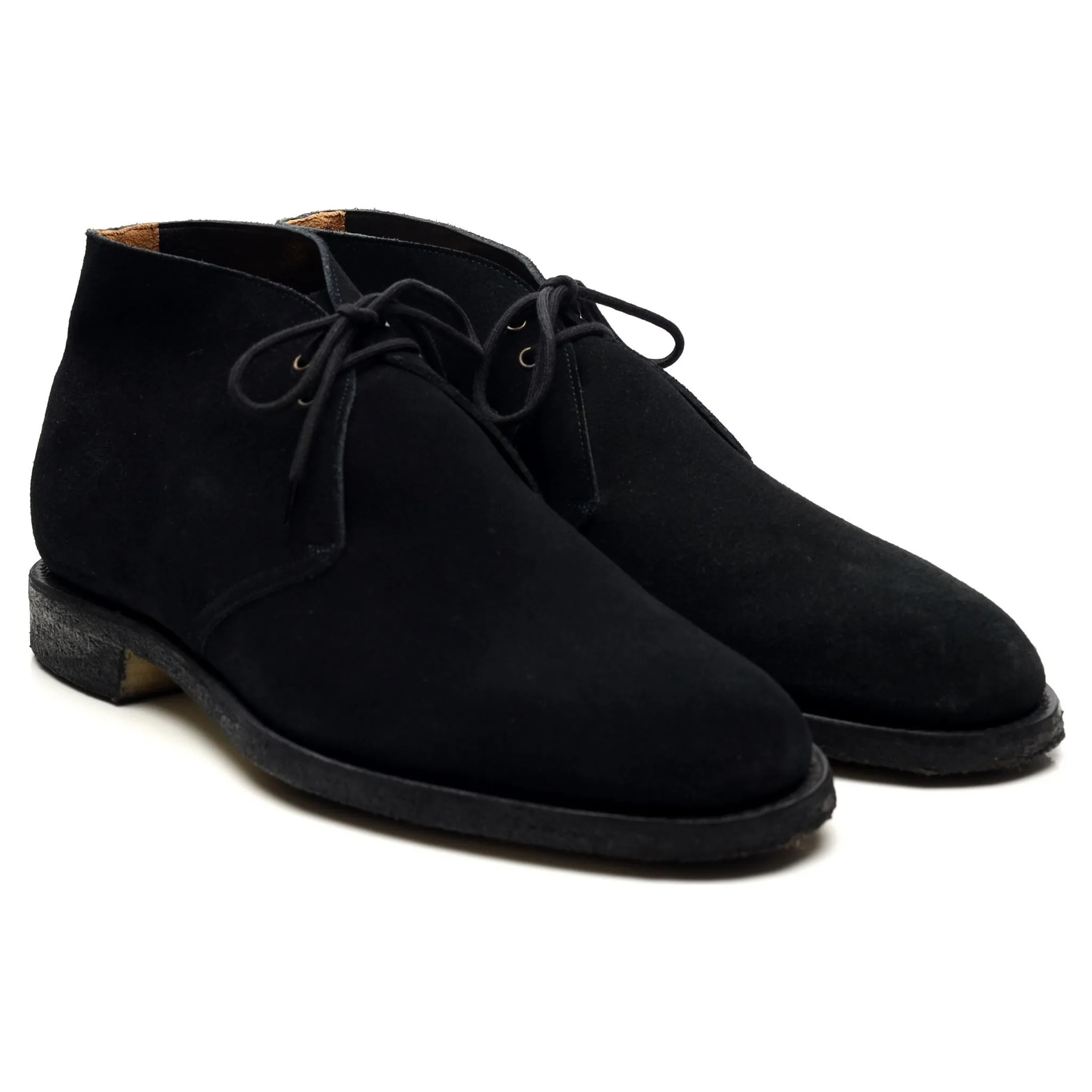 'Sahara' Black Suede Chukka Boots UK 8.5 F