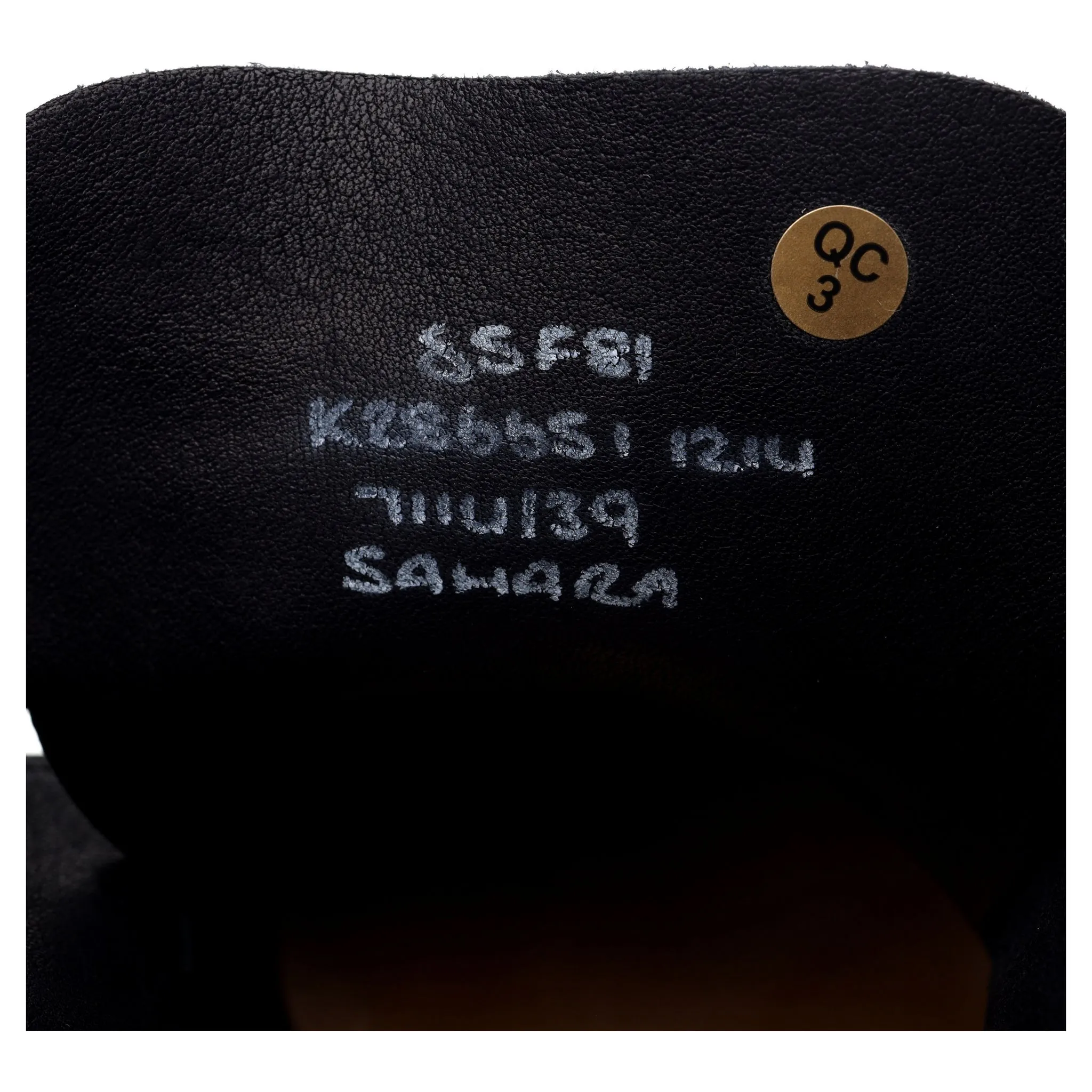 'Sahara' Black Suede Chukka Boots UK 8.5 F