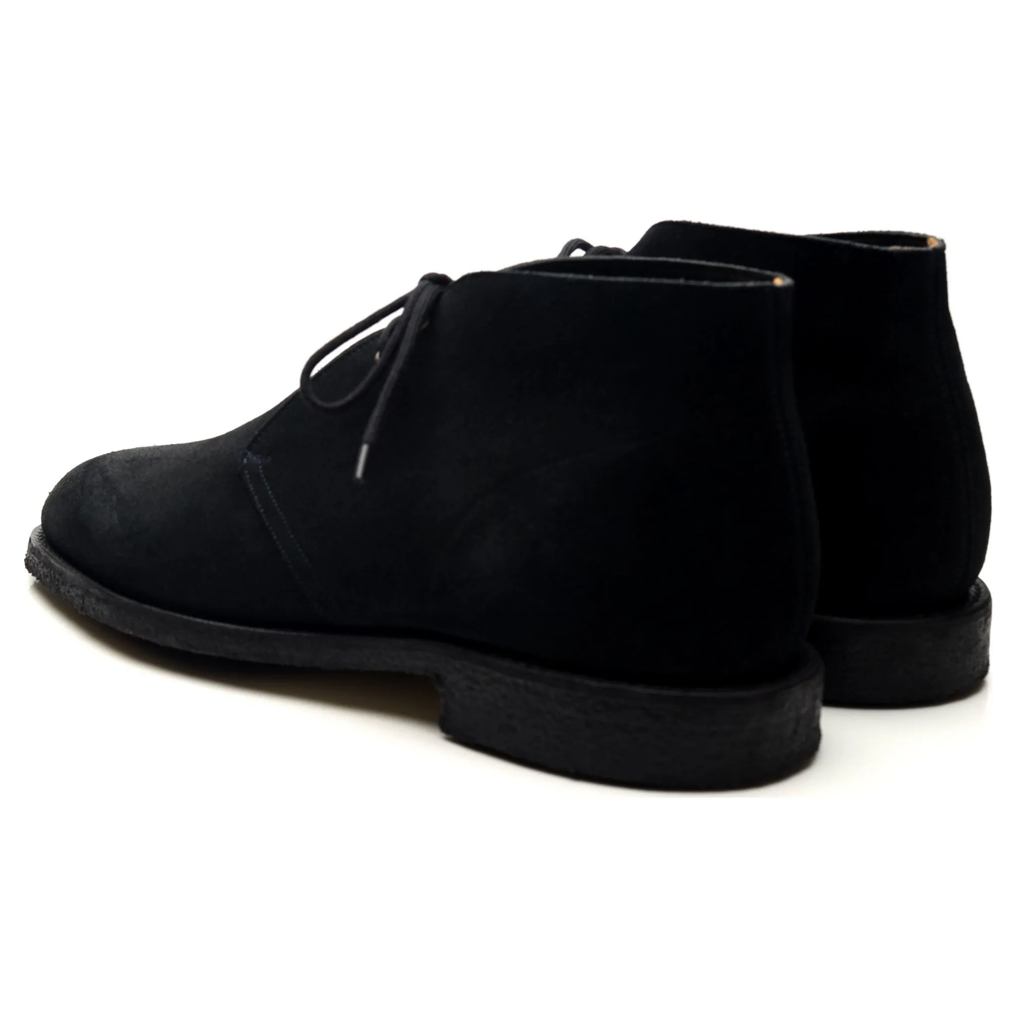'Sahara' Black Suede Chukka Boots UK 8.5 F