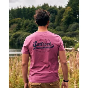 Saltrock Mens Home Run T-Shirt Dark Pink