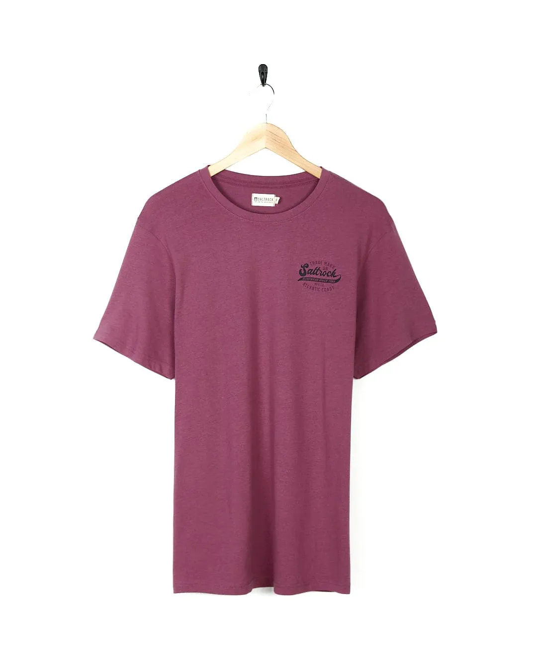Saltrock Mens Home Run T-Shirt Dark Pink