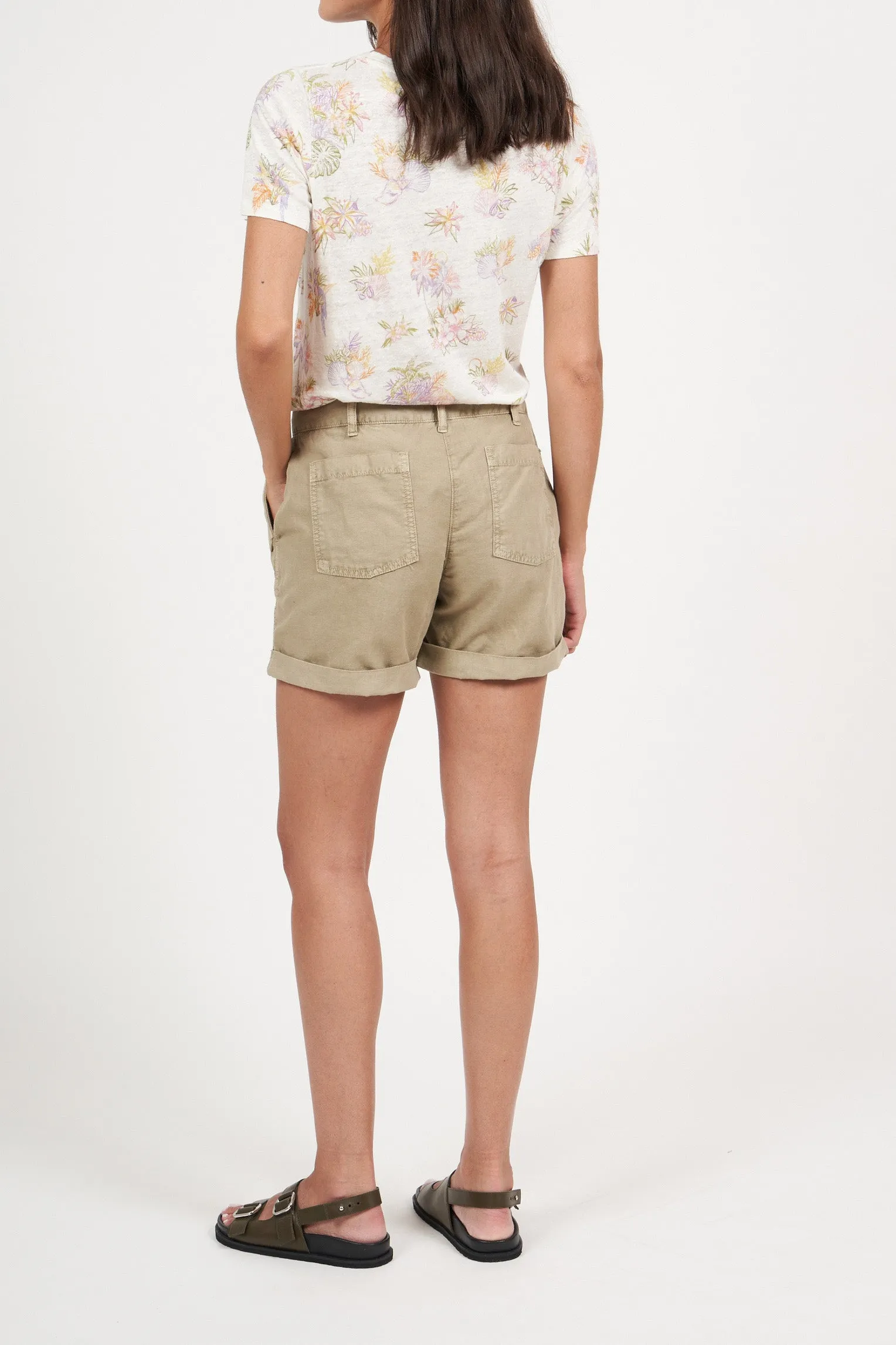 SAMI WOVEN SHORT IN STRAW