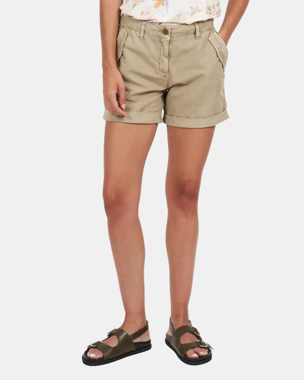 SAMI WOVEN SHORT IN STRAW