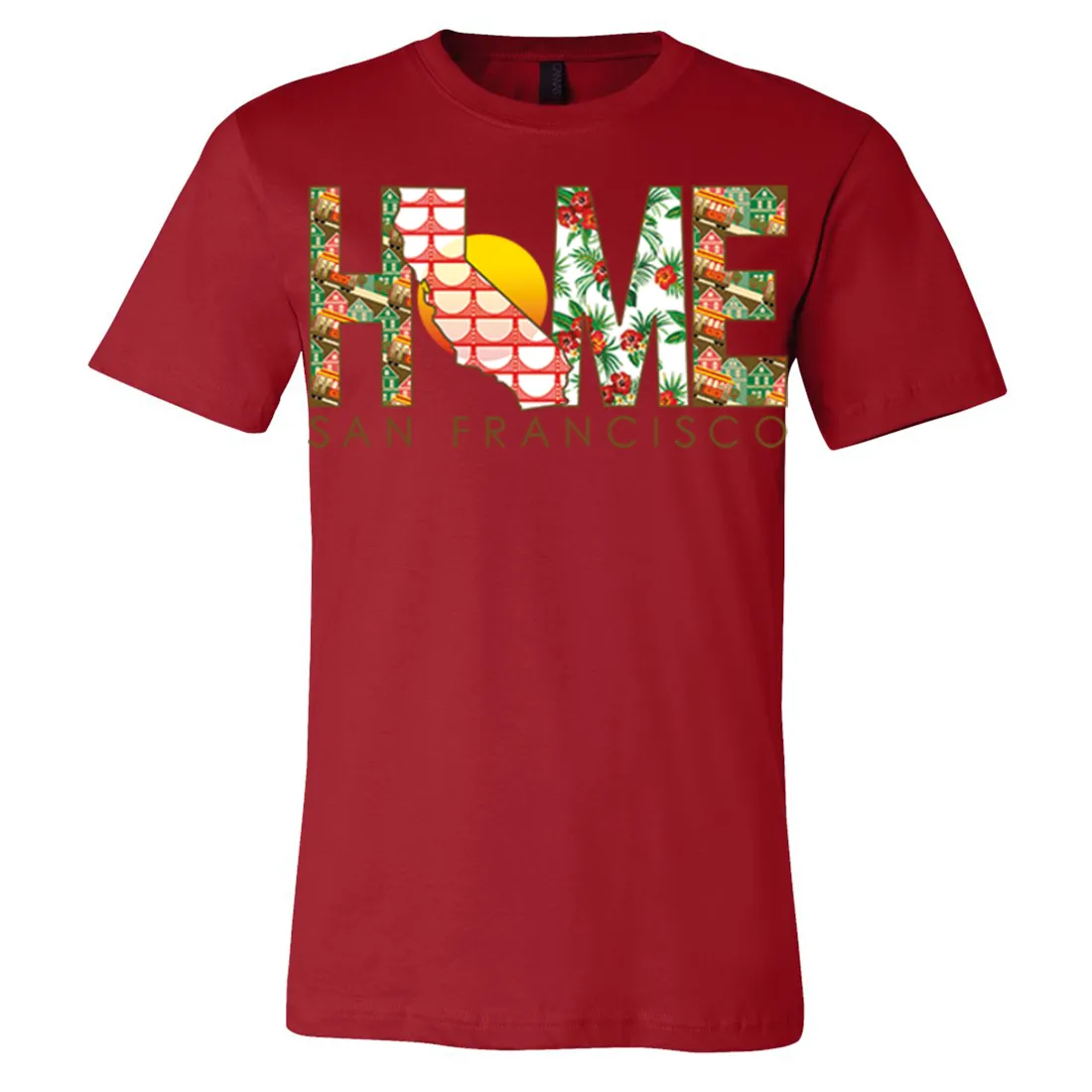 San Francisco Home Asst Colors Mens Lightweight Fitted T-Shirt/tee