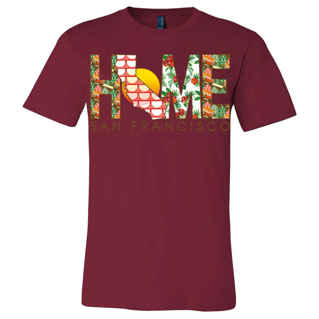 San Francisco Home Asst Colors Mens Lightweight Fitted T-Shirt/tee