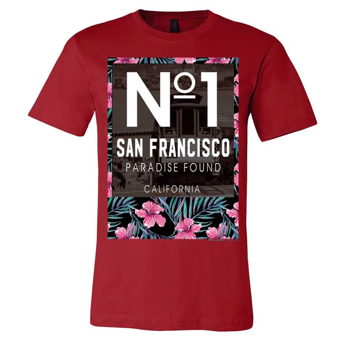 San Francisco No. 1 Paradise Found California Asst Colors Mens Fitted T-Shirt/tee