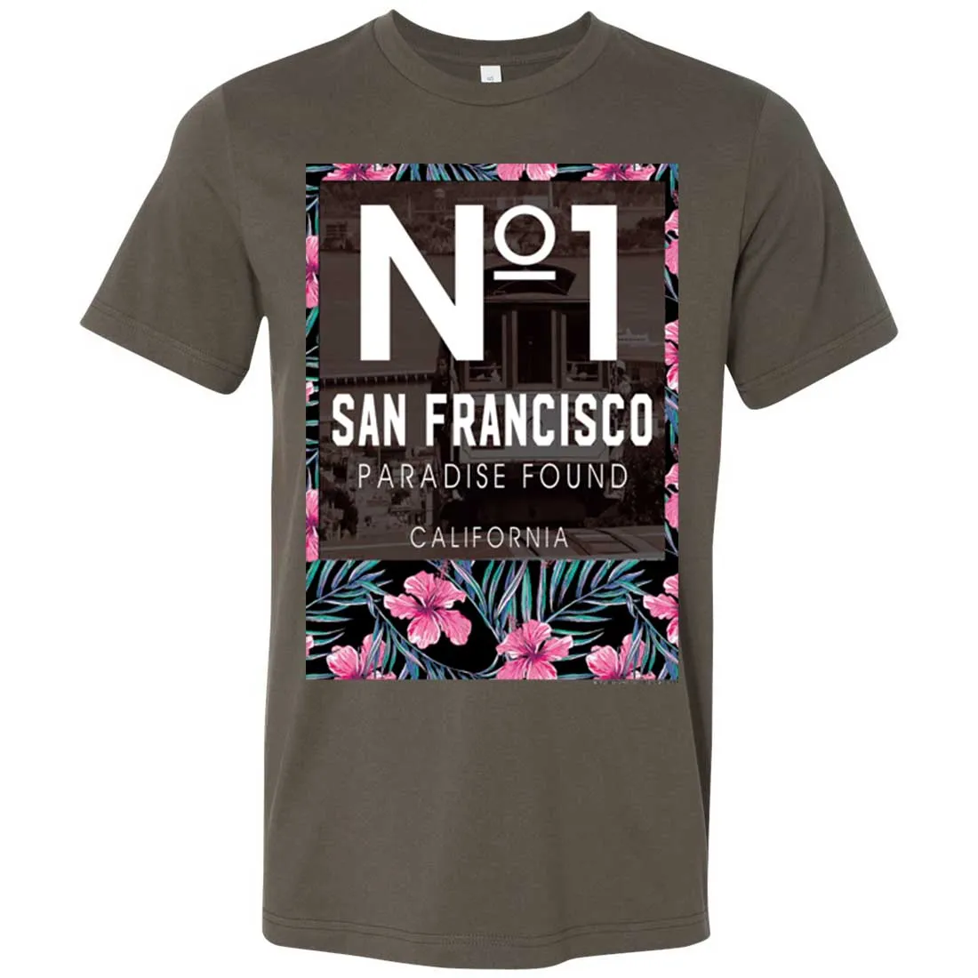 San Francisco No. 1 Paradise Found California Asst Colors Mens Fitted T-Shirt/tee