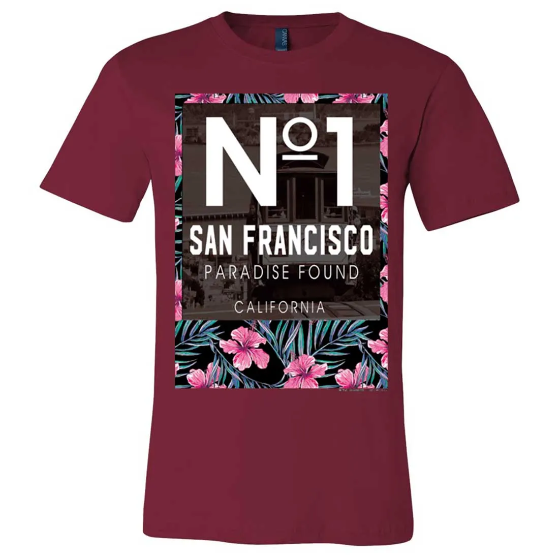 San Francisco No. 1 Paradise Found California Asst Colors Mens Fitted T-Shirt/tee