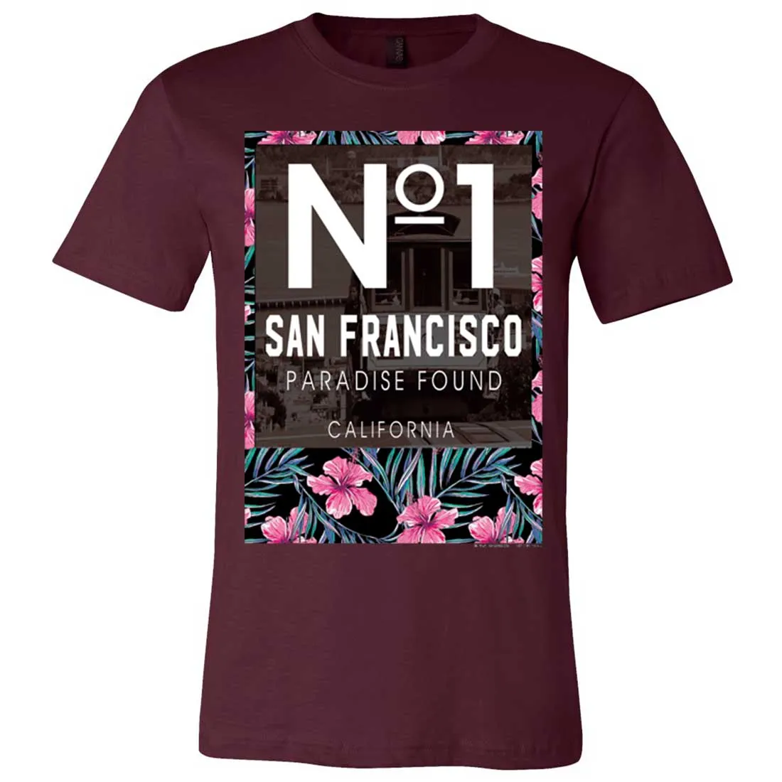 San Francisco No. 1 Paradise Found California Asst Colors Mens Fitted T-Shirt/tee