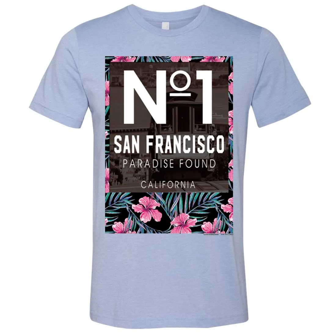 San Francisco No. 1 Paradise Found California Asst Colors Mens Fitted T-Shirt/tee