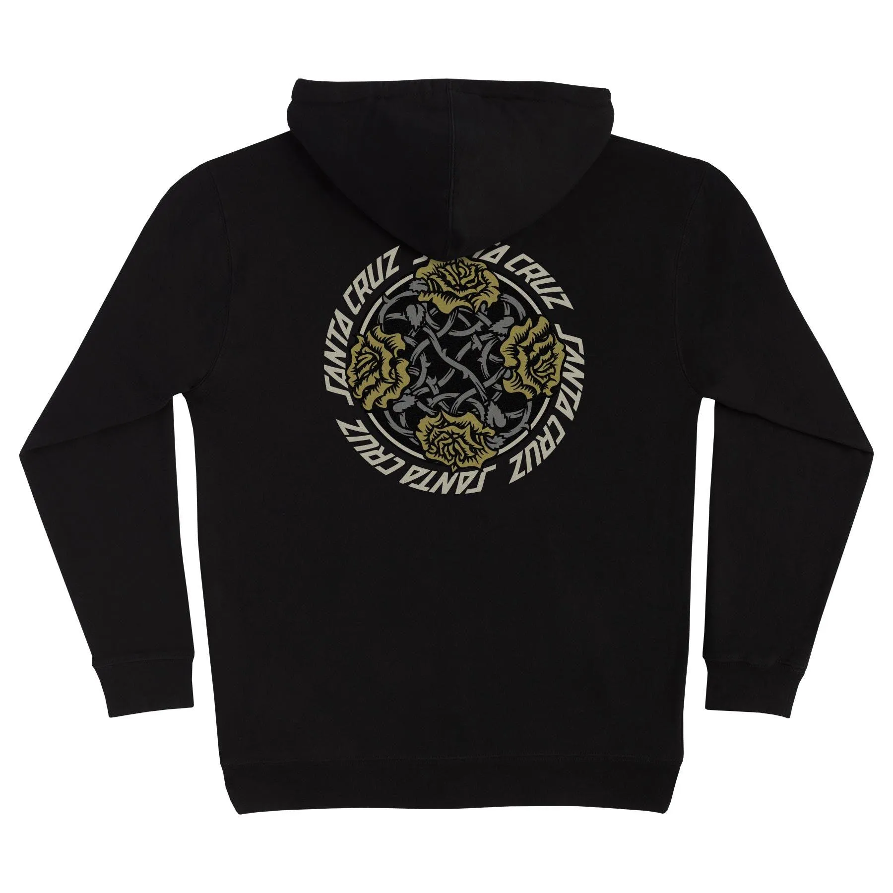 SANTA CRUZ Dressen Rose Solo Center Hoodie Black