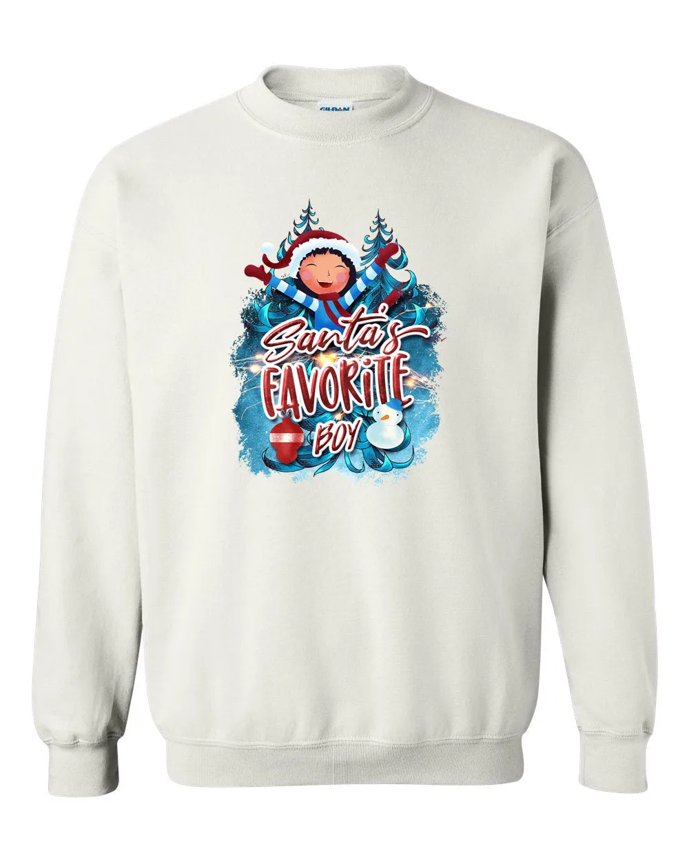 Santa favorite Boy sweatshirt, matching Christmas sweatshirt