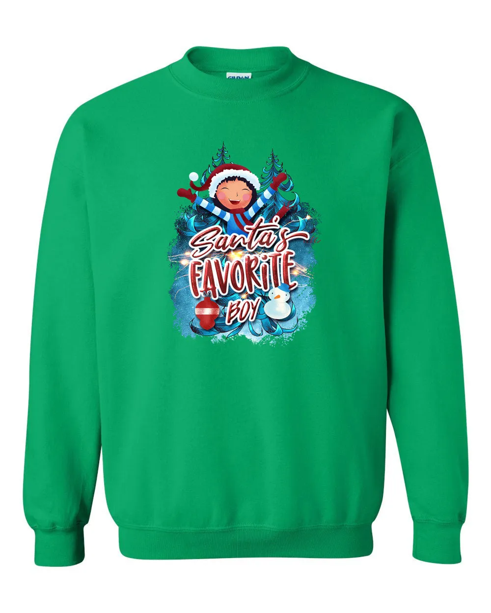 Santa favorite Boy sweatshirt, matching Christmas sweatshirt