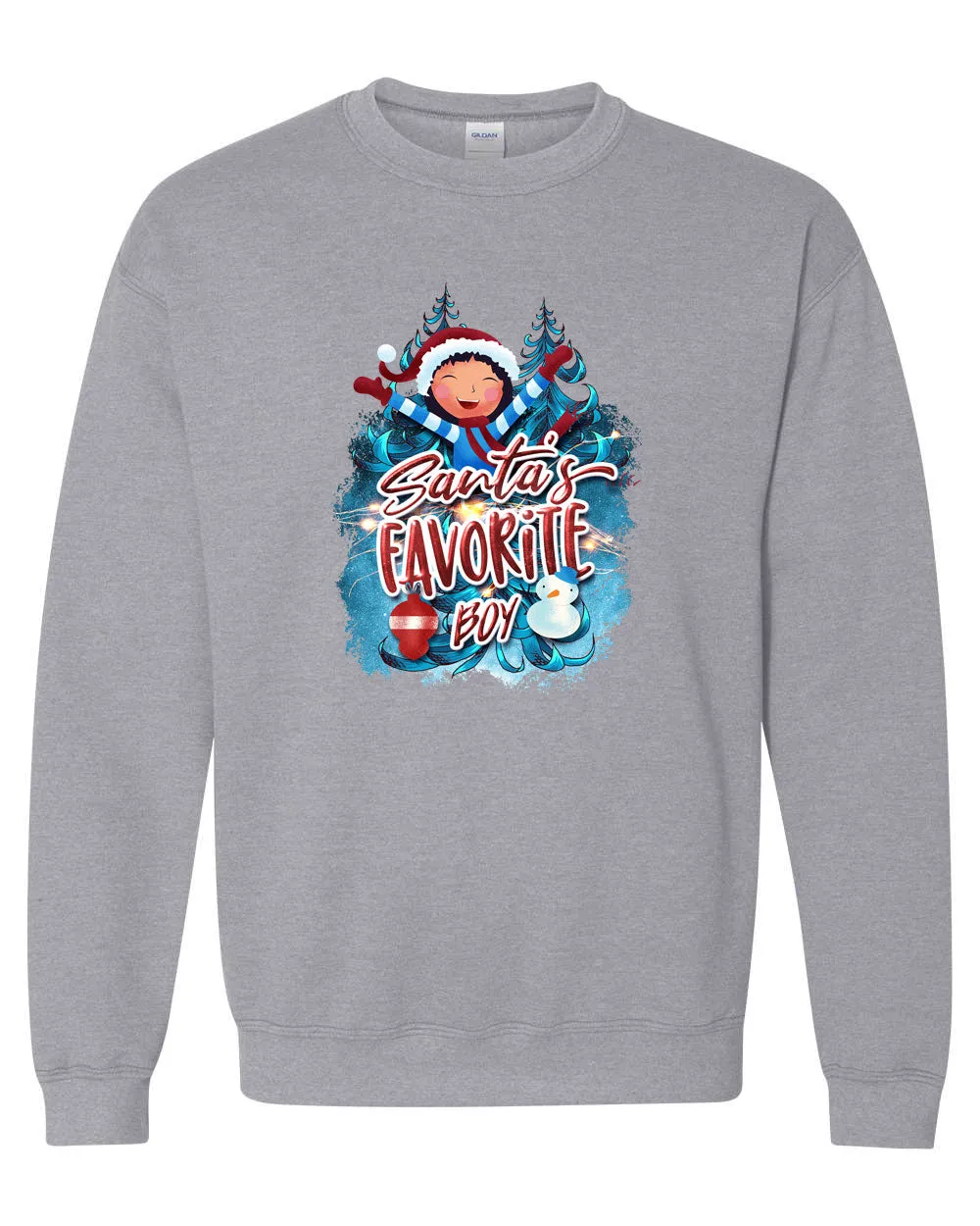 Santa favorite Boy sweatshirt, matching Christmas sweatshirt