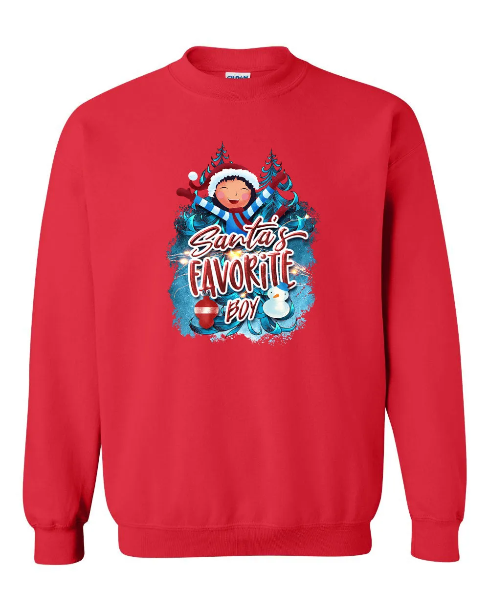 Santa favorite Boy sweatshirt, matching Christmas sweatshirt