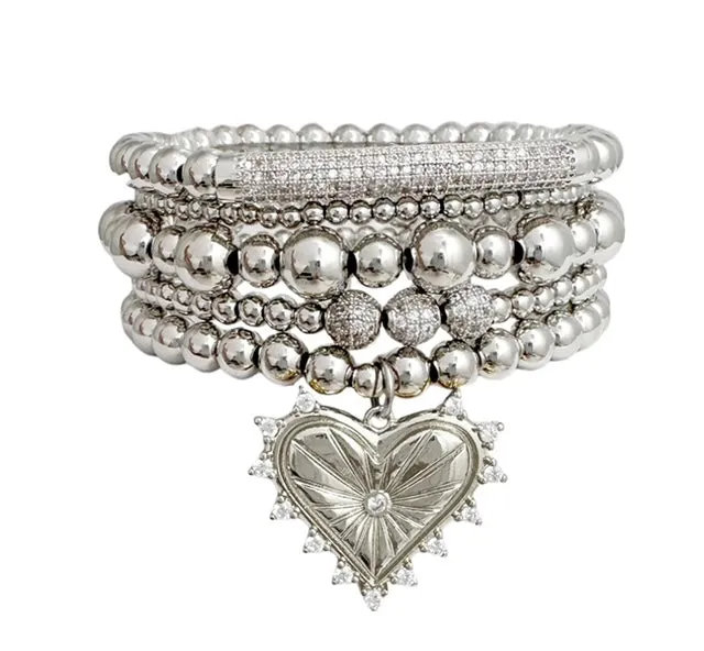 Sarah Heart Bracelet Collection
