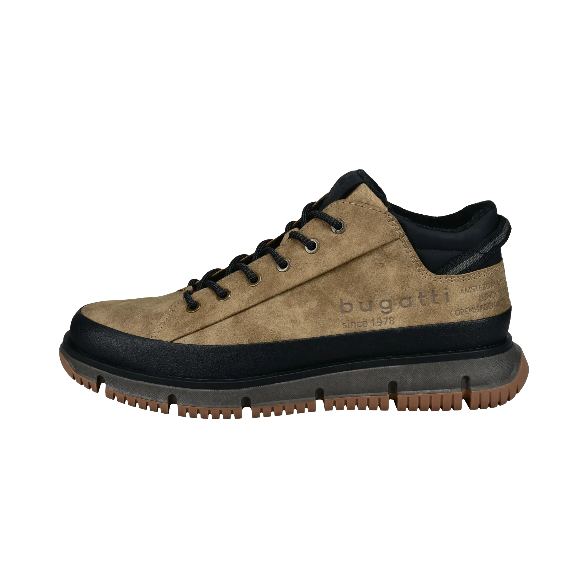 Schnürstiefel beige