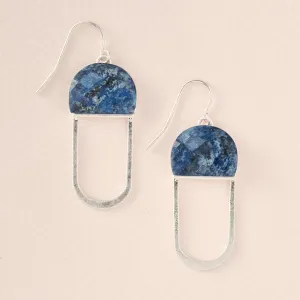 Scout Curated Wears Modern Stone Chandelier Earrings - Lapis